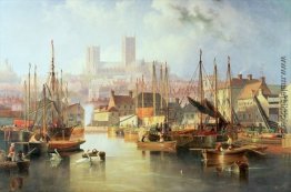 Der Brayford Pool und Lincoln Cathedral Der Brayford Pool und Lincoln Cathedral