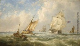 A Breezy Abend vor der Mündung des Mersey A Breezy Abend vor der Mündung des Mersey