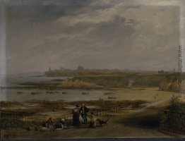 Cullercoats Blick auf Tynemouth - Ebbe Cullercoats Blick auf Tynemouth - Ebbe