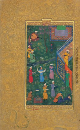 Sultan Hossein Mirza in Promenade (linker Teil) Sultan Hossein Mirza in Promenade (linker Teil)