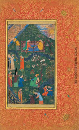 Sultan Hossein Mirza in Promenade (rechter Teil) Sultan Hossein Mirza in Promenade (rechter Teil)