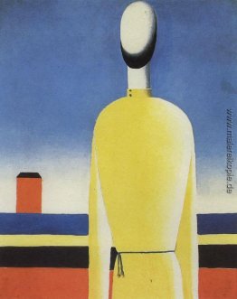 Komplexe Vorahnung: Half-Abbildung in einem gelben Hemd Komplexe Vorahnung: Half-Abbildung in einem gelben Hemd