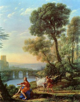 Landschaft mit Apollo Bewachung der Herden des Admetos Landschaft mit Apollo Bewachung der Herden des Admetos