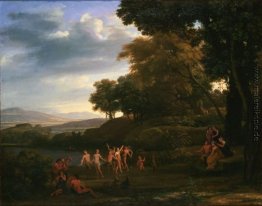Landschaft mit tanzenden Satyrn und Nymphen Landschaft mit tanzenden Satyrn und Nymphen