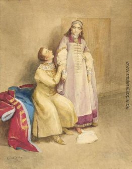 Falsch Dmitry I und Prinzessin Xenia Godunowa Falsch Dmitry I und Prinzessin Xenia Godunowa