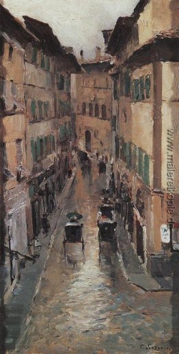 A Florence Straße im Regen A Florence Straße im Regen
