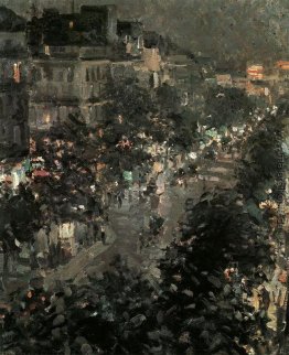 Paris bei Nacht. Boulevard des Italiens Paris bei Nacht. Boulevard des Italiens