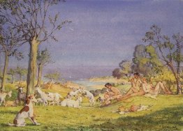 Illustration zum Roman Daphnis und Chloé 1 Illustration zum Roman Daphnis und Chloé 1