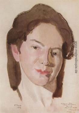 Porträt von A. Ostroumova-Lebedeva Porträt von A. Ostroumova-Lebedeva