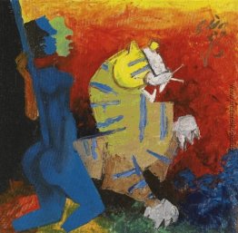 Ohne Titel (Blau Abbildung und Tiger) Ohne Titel (Blau Abbildung und Tiger)