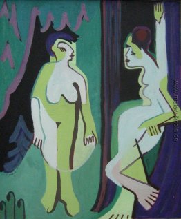 Nackte Frauen auf Wiese Nackte Frauen auf Wiese