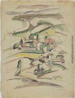 Häuser in einem Tal Häuser in einem Tal