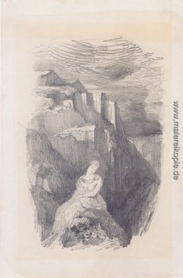 Frau und die Berglandschaft Frau und die Berglandschaft