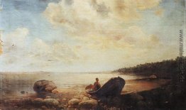 Landschaft mit dem Boot Landschaft mit dem Boot