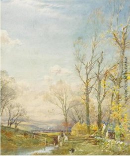 Bewässerung der Pferde Bewässerung der Pferde