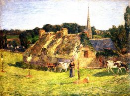 Lollichon Field und die Kirche von Pont-Aven Lollichon Field und die Kirche von Pont-Aven