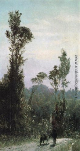 Italienische Landschaft mit einem Bauern Italienische Landschaft mit einem Bauern