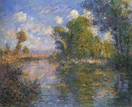 Durch die Eure Fluss im Herbst Durch die Eure Fluss im Herbst