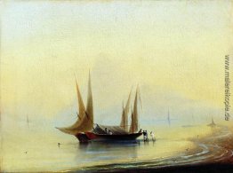 Barge in der Küste Barge in der Küste