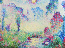 Paysage pointilliste Paysage pointilliste