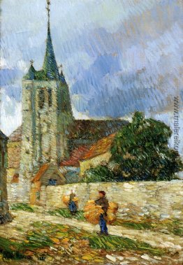 Dorf-Szene, Breton Dorf-Szene, Breton