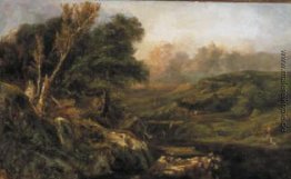 Berglandschaft mit Fischer Berglandschaft mit Fischer