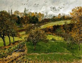 Herbst-Landschaft, Louveciennnes Herbst-Landschaft, Louveciennnes