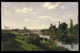 Die Seine bei Mantes Die Seine bei Mantes