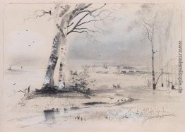 Früher Frühling. Birken am Fluss Früher Frühling. Birken am Fluss