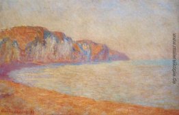 Cliff bei Pourville im Morgen Cliff bei Pourville im Morgen