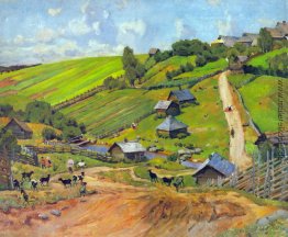 Das Dorf von Novgorod Governorate Das Dorf von Novgorod Governorate