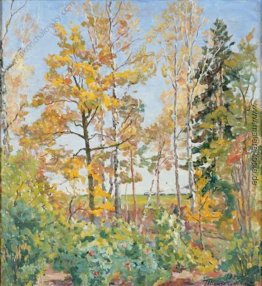 Herbst-Landschaft mit dem Zug Herbst-Landschaft mit dem Zug