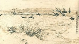 Strand, Meer und Fischerboote Strand, Meer und Fischerboote