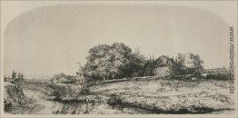 Eine gewölbte Landschaft mit Schafherde Eine gewölbte Landschaft mit Schafherde