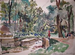Kislowodsk. Die Brücke im Park. Kislowodsk. Die Brücke im Park.