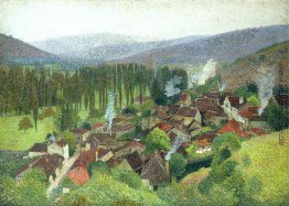 Blick auf die Terrasse de Marquayrol, Labastide du Vert Blick auf die Terrasse de Marquayrol, Labastide du Vert