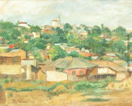 Häuser auf dem Stadtrand von Bukarest Häuser auf dem Stadtrand von Bukarest