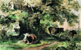 Kühe unter der Eiche Kühe unter der Eiche