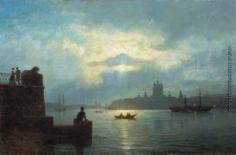 Moonlit Nacht am Neva Moonlit Nacht am Neva