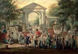 Eine Fiesta in einem botanischen Garten Eine Fiesta in einem botanischen Garten