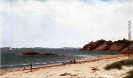 Blick auf den Strand in Beverly, Massachusetts Blick auf den Strand in Beverly, Massachusetts