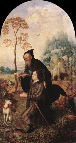 St. Anthony mit einem Donor St. Anthony mit einem Donor