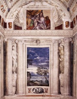 Stirnwand der Stanza del Cane Stirnwand der Stanza del Cane