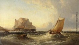 Aus der Küste von Cornwall, St Michael Berg Aus der Küste von Cornwall, St Michael Berg