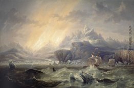 HMS Erebus und Terror in der Antarktis HMS Erebus und Terror in der Antarktis