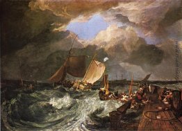 Calais Pier, mit Französisch Fischerfrauen Vorbereitung auf Meer Calais Pier, mit Französisch Fischerfrauen Vorbereitung auf Meer