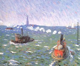 Breezy Day Schlepper Hafen von New York Breezy Day Schlepper Hafen von New York
