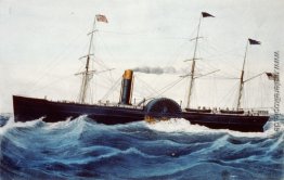 US-Post-Dampfschiff Baltic (gestartet 1850) der Collins-Linie US-Post-Dampfschiff Baltic (gestartet 1850) der Collins-Linie