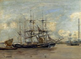 Le Havre, Drei-Master am Anker im Hafen Le Havre, Drei-Master am Anker im Hafen