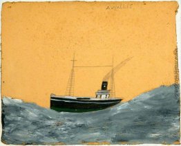 Schiff inmitten hohen Wellen Schiff inmitten hohen Wellen